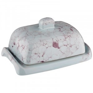 Маслёнка Русская 17*10см, романтика (кратность 6!!!) керамика, 106744