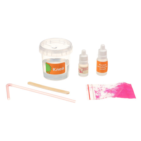 ХОББИХИТ Набор экспериментов серия Юный химик, "CRAZY СЛАЙМ", 10х20,2х6,5см, 5 дизайнов, 926