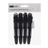 ЮНИLOOK Зажимы парикмахерские 4шт, 11см, пластик, 3 цвета
