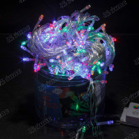 Гирлянда LED L-4-6 180 ламп прозрачный провод цветной