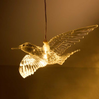Гирлянда дождь LLN-25-1 8насадок "ПТИЦА" длина 4м, счет ТЕПЛЫЙ БЕЛЫЙ. Размер птицы 25*16см. Длина нитей 0,5/0,7м