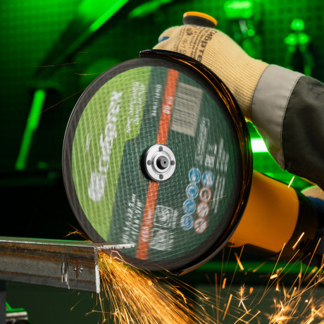 Круг отрезной по металлу, 230 х 1,6 х 22,2 мм, 84%A+16%B, в пленке, 10 шт Сибртех