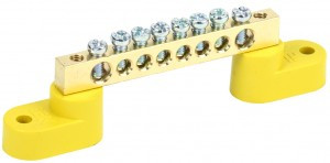 IEK шина PE "земля" на двух угловых изол ШНИ-6х9-8-У2-Ж