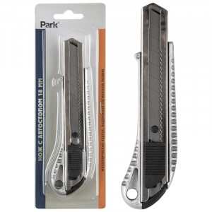 Нож технический Park с автостопом, металлический корпус 104882