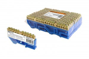 TDM шина нул. с изолят. на DIN-рейку 8x12мм стойка бол. 10 отв. инд. штрихкод (5!) SQ0801-0132