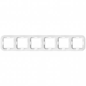 Bylectrica Гармония Рамка 6 мест., белый (ABS пластик) ЮЛИГ.735212.396
