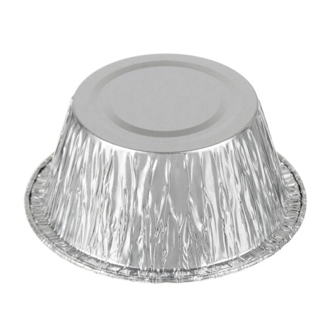 Форма алюминиевая для маффинов круглая, G-край, верхний d86мм, дно 56мм, h38мм, 130мл, CN21G