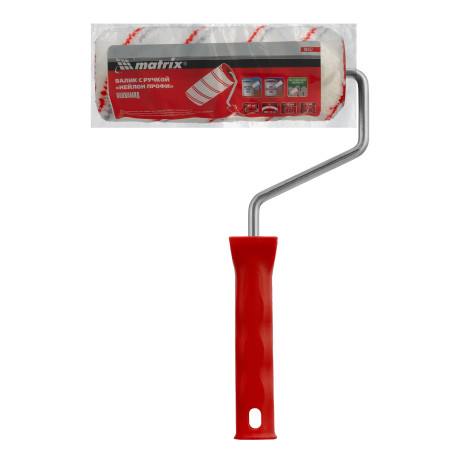 Валик "Нейлон Профи", 180 мм, ворс 12 мм, D 48 мм, D ручки 8 мм, полиамид Matrix