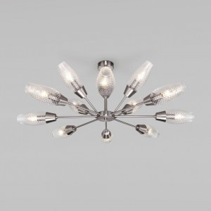 Eurosvet люстра E14 12x60W 980х0х550 металл прозрачный/сатин никель Thalia 60140/12 a055498