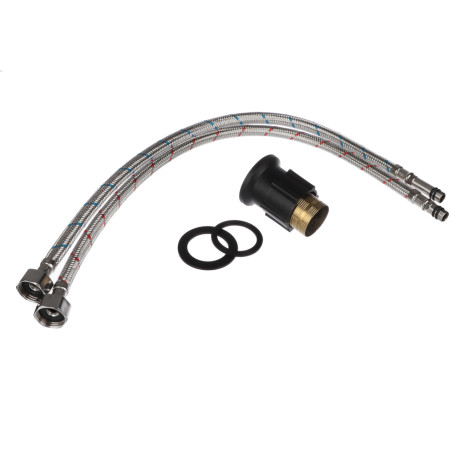 RAIN Смеситель для кухни Веста, высокий излив, кран-буксы 1/2, латунь, белый