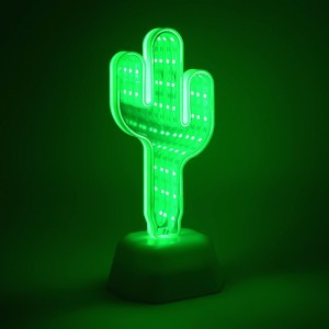 Apeyron/OGM св-к св/д ночник зеркальный Кактус зеленый 3хR6 пластик 82х72х190 NL-02