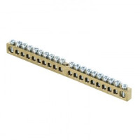 EKF Шина PEN &quot;ноль-земля&quot; 6х9мм 14 отв. латунь крепеж по центру розн. стикер PROxima sn0-63-14-r