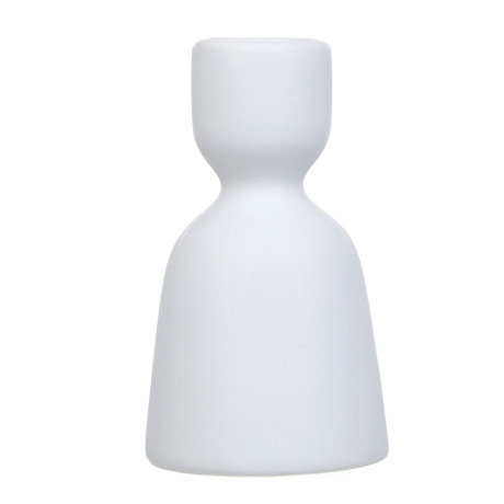 Подсвечник, 5,3х5,3х9,5см, керамика, цвет белый, арт.17