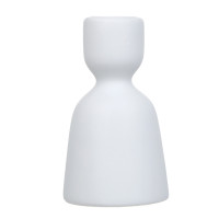 Подсвечник, 5,3х5,3х9,5см, керамика, цвет белый, арт.17