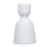 Подсвечник, 5,3х5,3х9,5см, керамика, цвет белый, арт.17