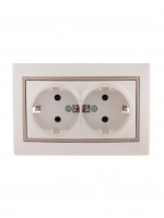 &quot;Lezard Мира роз. СУ 2 мест. 16А перламутр с коричн. встав. (земля, керамика, корп.PC)  701-3031-127