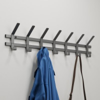 Вешалка настенная Торонто 7 (7 крюч.) 82*8,5*16,8см (графит) ВНТ7ГР под заказ ЗМИ