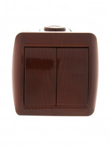 Lezard Ната выкл. ОУ 2 кл. 10А вишня (корпус PC) 710-0600-101