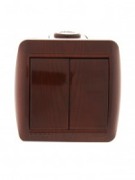 Lezard Ната выкл. ОУ 2 кл. 10А вишня (корпус PC) 710-0600-101