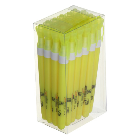 ClipStudio Маркер-выделитель желтый, круглый корпус, скошенный наконечник