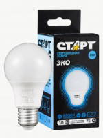 СТАРТ ЭКО ЛОН E27 10W(800lm) 6500К 6K 110х60 матовая пластик WS