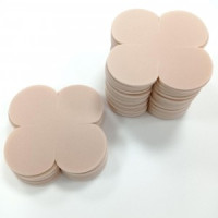 Uniel фоамиран для творчества, персиковый 9х9см 2мм. четырехлист. VR-PE7 20T20/S50X50/PWF008