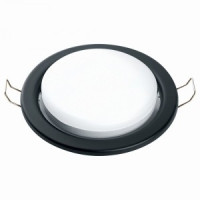 Feron св-к встр. GX53 DL53 круг черный матовый  106x106x20 41702