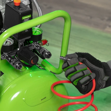 Компрессор безмаслянный малошумный МБ 2000/50, 2000 Вт, 50л, 300 л/мин Сибртех