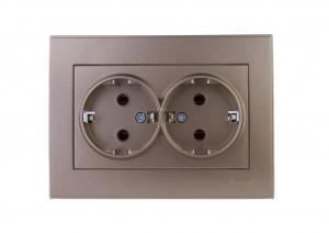 Lezard RAIN роз. СУ 2 мест. бронза матовый, земля, керамика (корпус PC) 703-3131-127