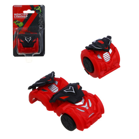 ИГРОЛЕНД Машина трансформирующаяся "Монстро-спиннер", вращение, инерция, ABS, 8,8х14 см, 2 дизайна