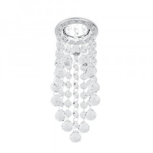Gauss PT012 св-к встр. MR16 Круг подвес хрусталь раструб 85(65)x260 Крист/Хром