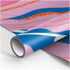 Упаковочная бумага глянц. 70*100см, MESHU "Неоновые цветы", 80г/м2 Арт.358085