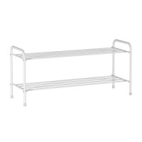 Подставка д/обуви Альфа32 (2полки) 87*30*40см (Белый) ПДОА32Б под заказ ЗМИ