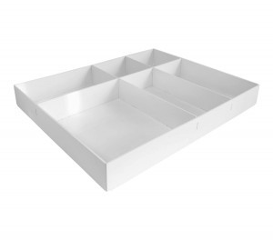 Лоток вложение в бокс или ящик стола, 6 отделений, 40х255х315 913406