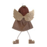 СНОУ БУМ Сувенир елочный Ангел 15 см, полиэстер, бежевый, 3 вида