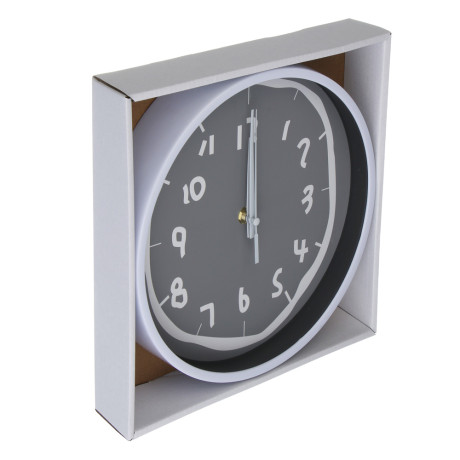 Часы настенные тм LADECOR CHRONO круглые, 24x24x4 см, пластик, стекло, 1хАА, арт.1