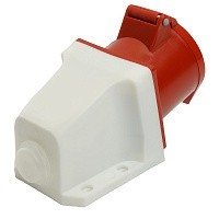 STEKKER силовая розетка CEE стационарная ST-124 3P+PE 32А 380В IP44, RST32-124-44 49436