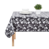 PROVANCE Бейкери Скатерть ПВХ 110х140см, серый, цветы