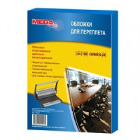 Обложки для переплета пластиковые ProMega Office синие, непрозр., А4, 280мкм, 100шт/уп