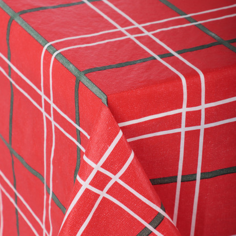 PROVANCE Щелкунчик Скатерть ПЕВА на текстильной основе, 132х178см, 50% полиэстер, 50% ПЕВА