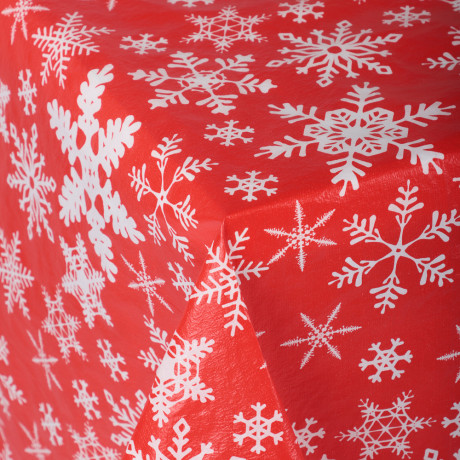 PROVANCE Щелкунчик Скатерть ПЕВА на текстильной основе, 132х178см, 50% полиэстер, 50% ПЕВА