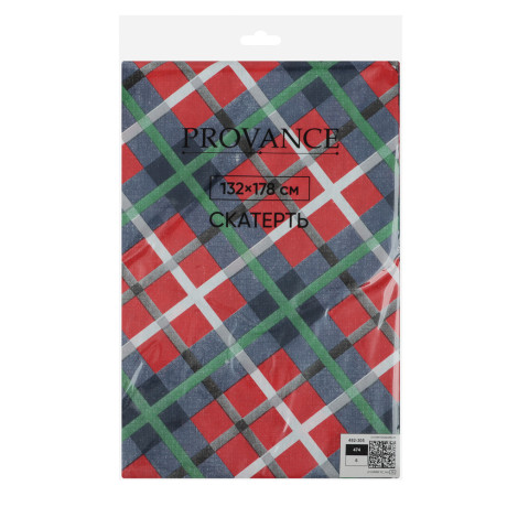 PROVANCE Щелкунчик Скатерть ПЕВА на текстильной основе, 132х178см, 50% полиэстер, 50% ПЕВА