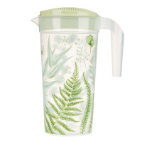 Кувшин 1,5л с крышкой, с декором, пластик