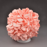 Uniel св-к декоративный E27 6W(450lm) пластик, белый/лососевый d=220, ULW-R07 T/3000K/150C/A