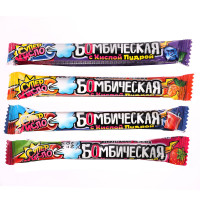 Жевательная резинка с кислой пудрой &quot;Бомбическая&quot; ассорти 10гр