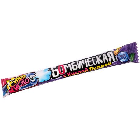 Жевательная резинка с кислой пудрой "Бомбическая" ассорти 10гр