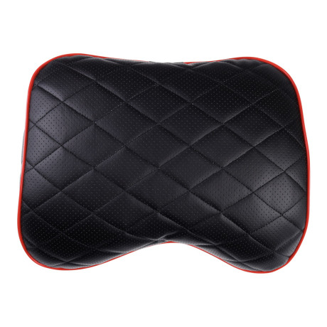 ЕРМАК / NG Подушка под спину, искусственная кожа, эластичная лента, 37х28х17 см, черный