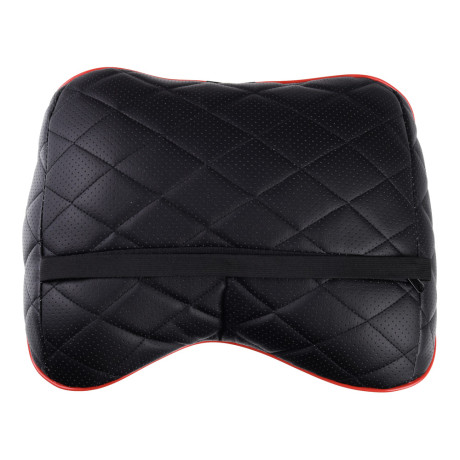 ЕРМАК / NG Подушка под спину, искусственная кожа, эластичная лента, 37х28х17 см, черный