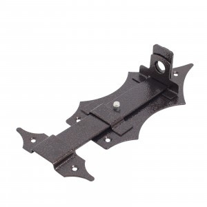 Засов Киров Секрет ЗД-14 а/медь с проушиной фигурный (25)