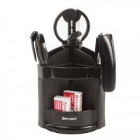 Канцелярский набор BRAUBERG &quot;Офисный 100&quot;, 10 предметов, вращающаяся конструкция, черный, блистер, 2